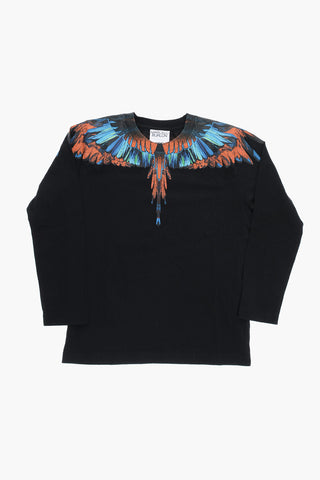 Long Sleeve TRAVEL Crew-Neck T-shirt with Print