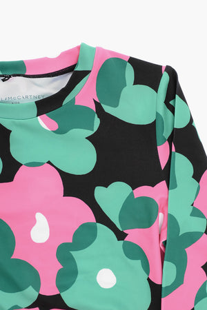 Kurzgeschnittenes Top mit Blumenmuster