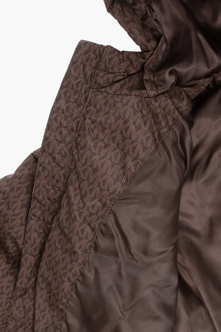 MICHAEL Padded Jacket with Hood and All-Over Logo
