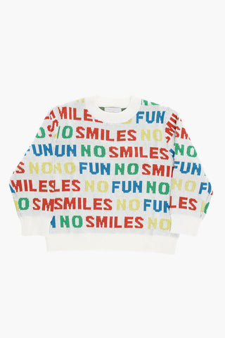 Crew-neck Sweater with All-Over Embroideries
