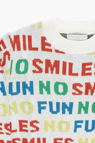 Crew-neck Sweater with All-Over Embroideries