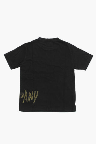 Crew-neck T-Shirt with Printed Logo