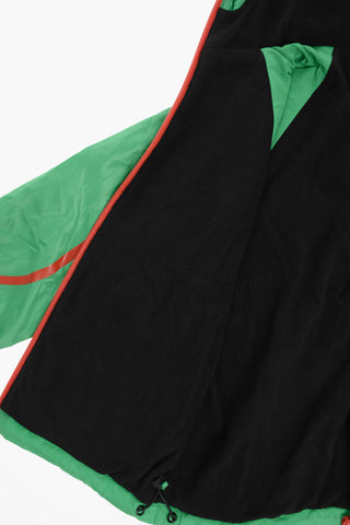 Hooded Windbreaker Jacket with Contrasting Details