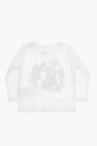 Front Printed Long Sleeve Crew-neck T-Shirt