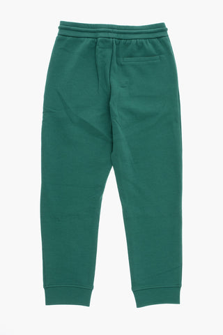 EMPORIO Solid Color Joggers with Embossed Logo