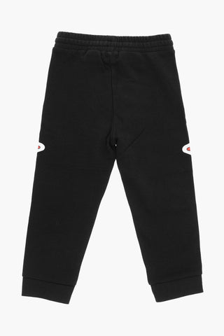 Fleeced Cotton Joggers with Printed Stars