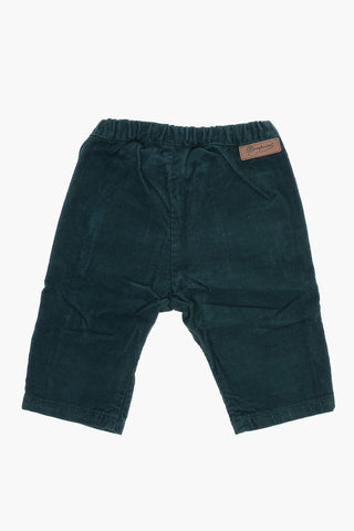 Pantaloni in Velluto a Coste con Elastico in Vita