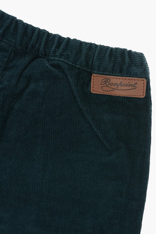 Pantaloni in Velluto a Coste con Elastico in Vita