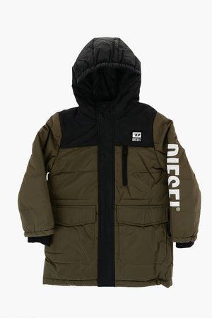 RED TAG Two-Tone Rip Stop Checked JBILLS Padded Jacket