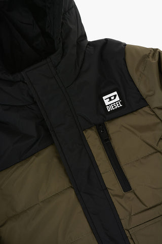 RED TAG Two-Tone Rip Stop Checked JBILLS Padded Jacket