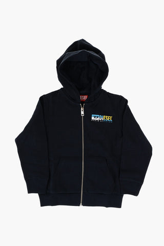 RED TAG Brushed Cotton SADONZ Sweatshirt with Hood and Zip Closure
