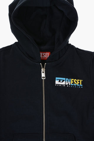 RED TAG Brushed Cotton SADONZ Sweatshirt with Hood and Zip Closure