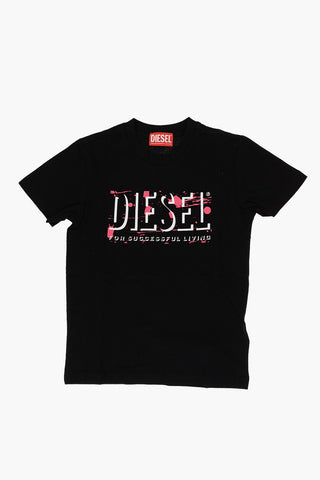 RED TAG T-Shirt Girocollo TBUL in Tinta Unita con Logo Stampato