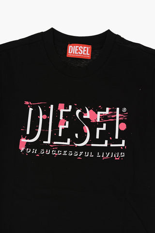 RED TAG T-Shirt Girocollo TBUL in Tinta Unita con Logo Stampato