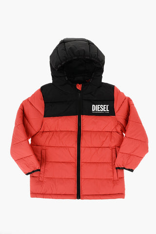 RED TAG Two-Tone Padded JLOLS Jacket with Hood