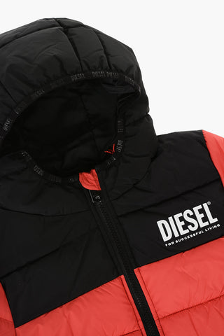 RED TAG Two-Tone Padded JLOLS Jacket with Hood