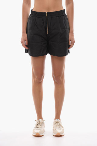 Padded EMILIA Shorts with Golden Zip