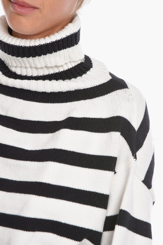 Organic Cotton OLIVER Turtleneck Striped Sweater