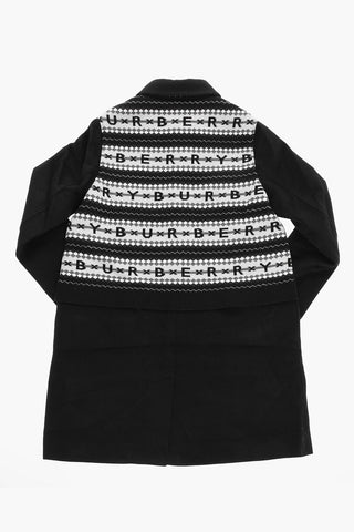 Cashmere NIKO Coat with Logoed Wool Trims