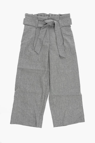 High Waist Pants with Belt