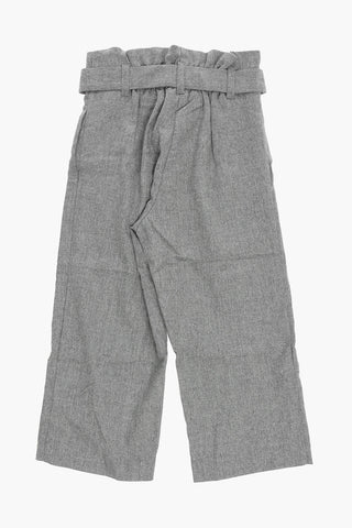 High Waist Pants with Belt