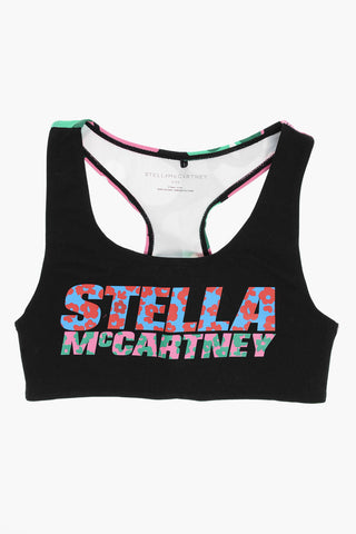 Top Crop a Fantasia con Logo Stampato