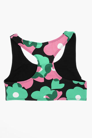 Top Crop a Fantasia con Logo Stampato