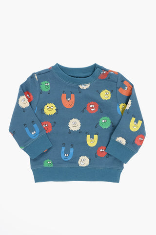 Printed Fleeced Cotton Crew-neck Sweatshirt