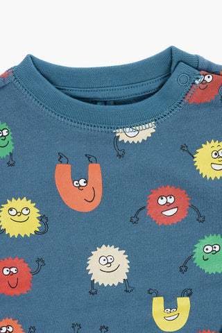 Printed Fleeced Cotton Crew-neck Sweatshirt