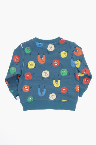 Printed Fleeced Cotton Crew-neck Sweatshirt