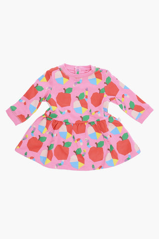 Printed Fleeced-Cotton Dress