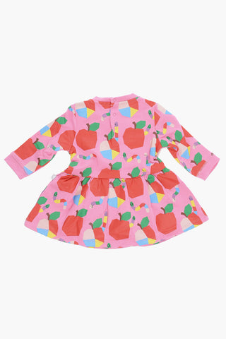 Printed Fleeced-Cotton Dress