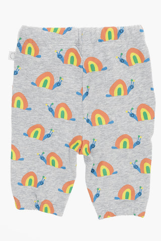 Fleeced Cotton Printed Joggers