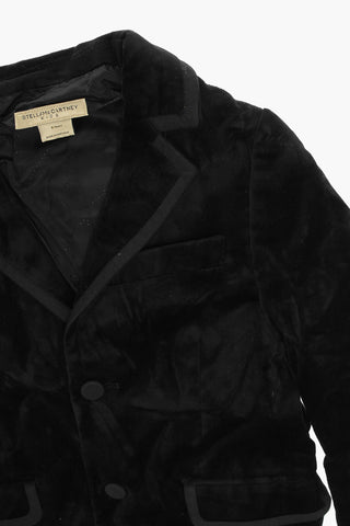 Velvet Blazer with 2-Buttons