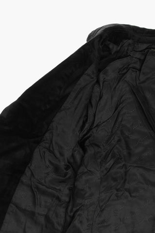 Velvet Blazer with 2-Buttons