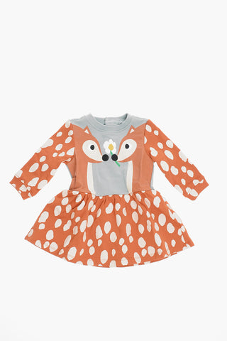 Printed Long Sleeve Dress