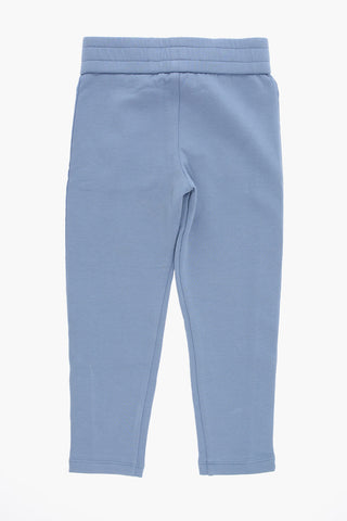 EMPORIO Solid Color Joggers with Logoed Side Band
