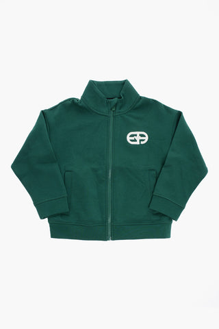 EMPORIO Solid Color Sweatshirt with Embroidery
