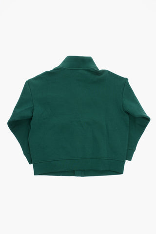 EMPORIO Solid Color Sweatshirt with Embroidery