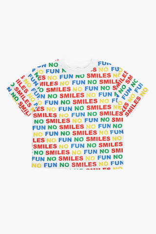 Crew-neck T-Shirt with All-Over Print