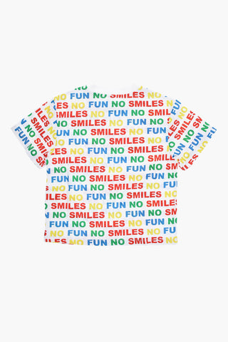 T-Shirt Girocollo con Stampa All-Over