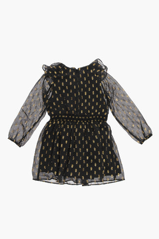 Vestito in Lurex con Ruffle