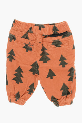 Corduroy Pants with Drawstring Waist