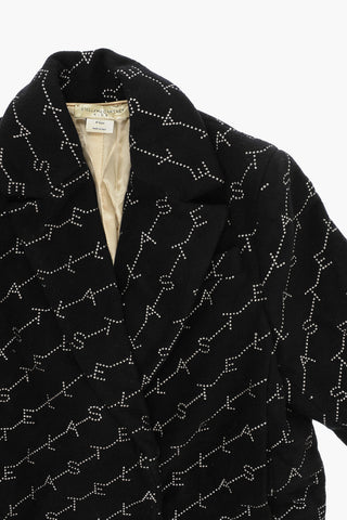 All-over Logo Virgin Wool Coat