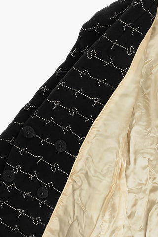 All-over Logo Virgin Wool Coat