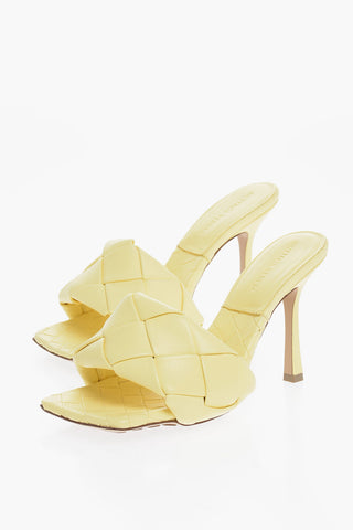 Woven Leather LIDO Open Toe Mules 10cm