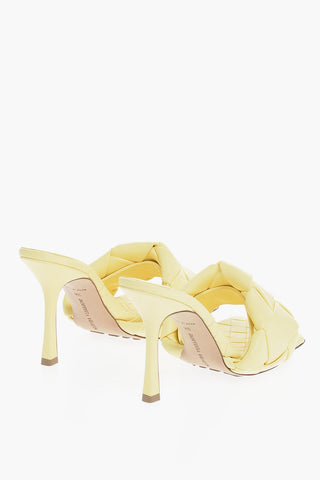 Woven Leather LIDO Open Toe Mules 10cm