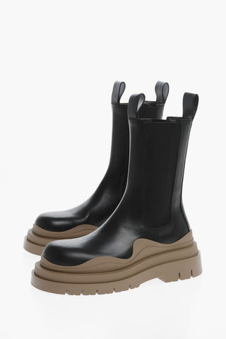 Contrasting Sole TIRE Chelsea Boots