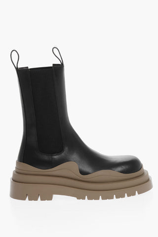 Contrasting Sole TIRE Chelsea Boots