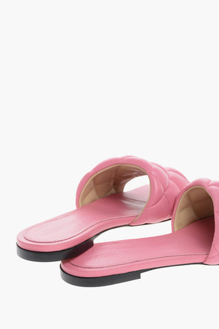 Sliders in Pelle Trapuntata con Suola in Cuoio